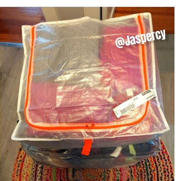 IKEA PÄRKLA Set of Four (4) Roomy Sturdy Storage Reusable Case Tote Travel Cube - Picture 9 of 15